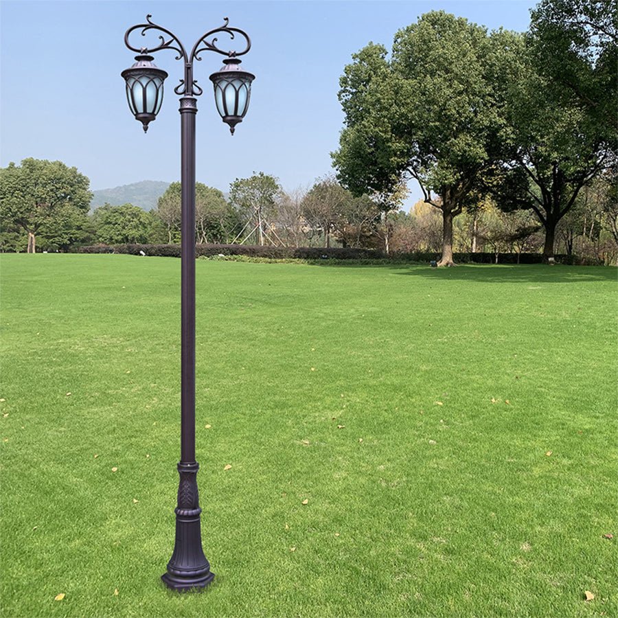 WINDSOR DUAL HEAD 118'' ALUMINUM RAINPROOF LED STREET LANTERN