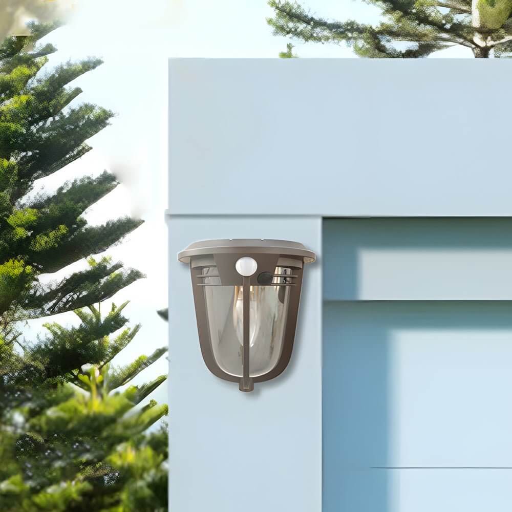 1. "WILLOUGHBY SOLAR ILLUMINATION WALL SCONCE" - A dual-pack of motion-activated solar wall lights designed to enhance outdoor spaces with automatic lighting.

2. "DRAKEFORD OUTDOOR MOTION DETECTION LANTERN" - A pair of solar-powered wall lanterns that ac