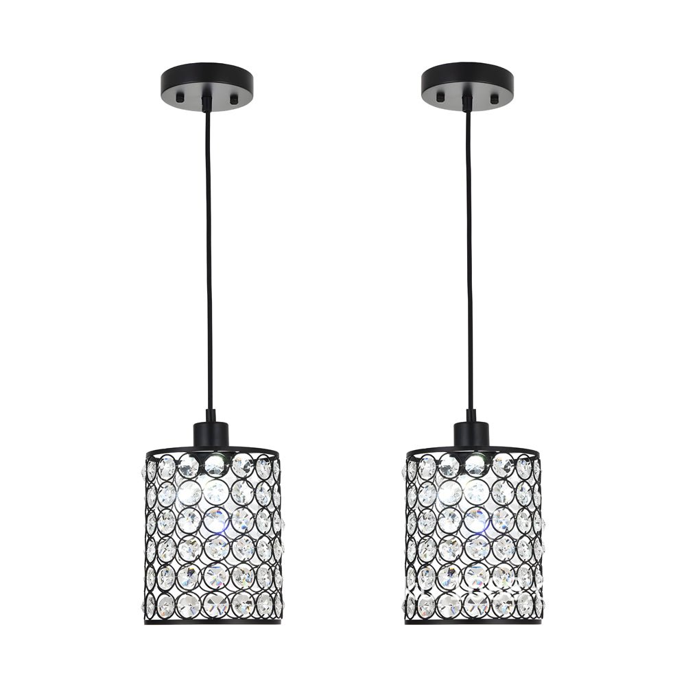 ALDERSON CRYSTAL TUBE PENDANT LIGHTING SET
