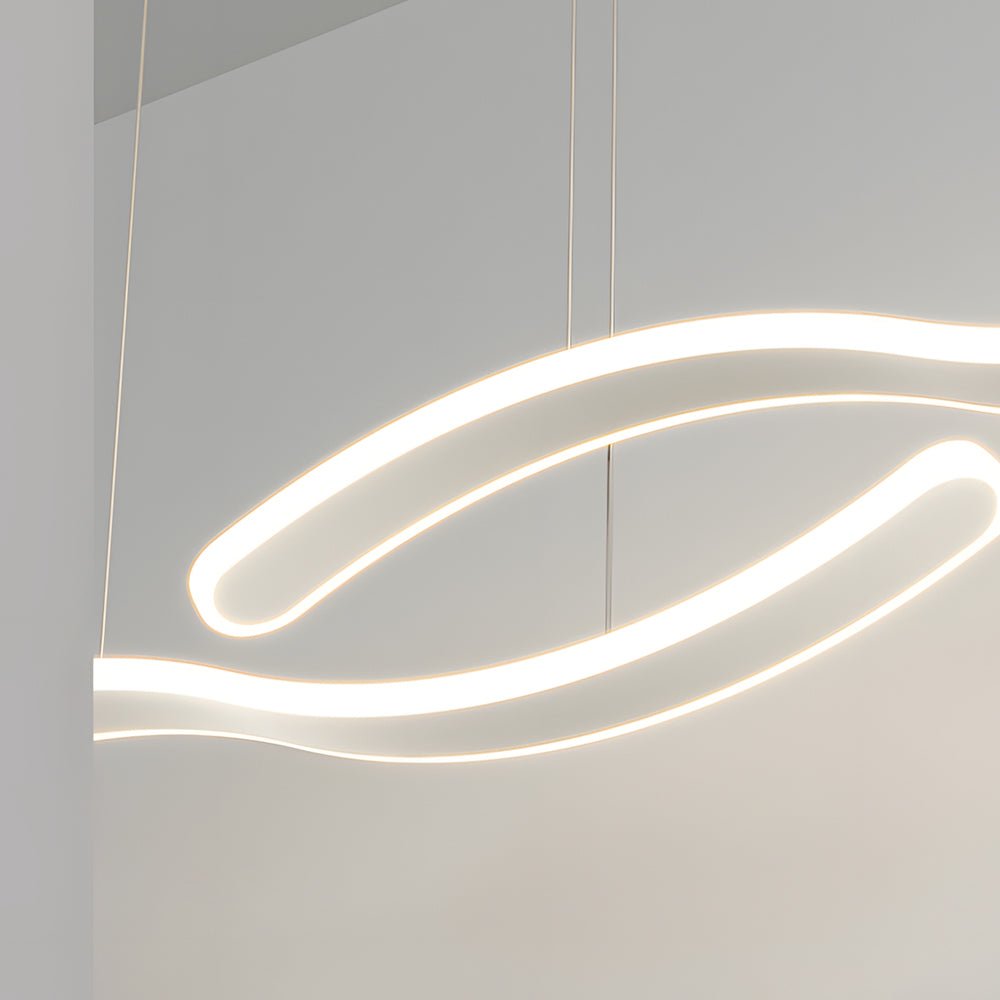 WINTHORPE DOUBLE WAVE LED DINING LIGHT WITH TRIPLE DIMMING OPTIONS