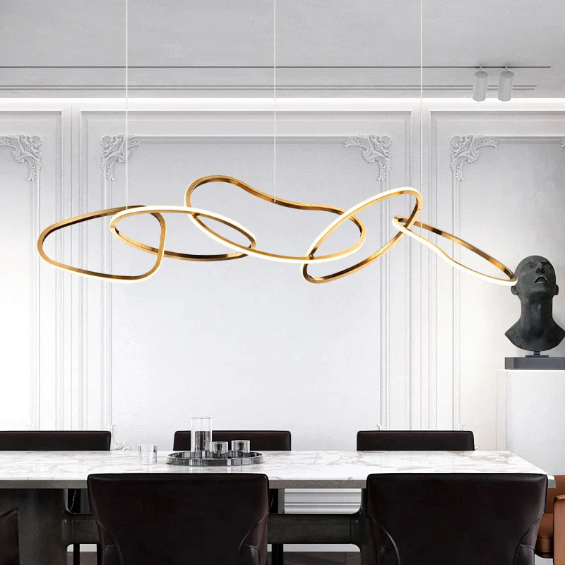 WINDSOR GLEAM IRREGULAR LINK LED CHANDELIER