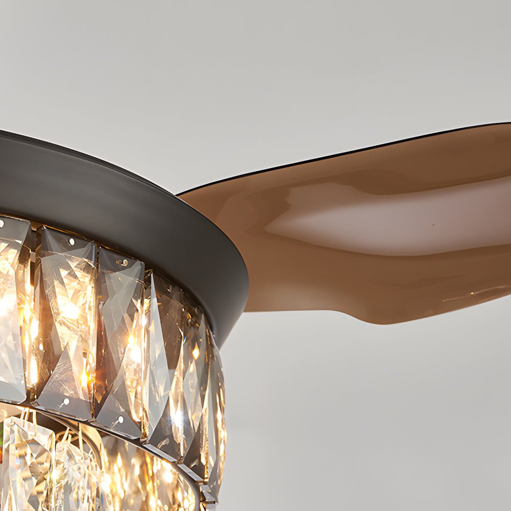 WINTERBORNE 20-INCH ONYX HARMONY CEILING FAN WITH ILLUMINATED CRYSTALS