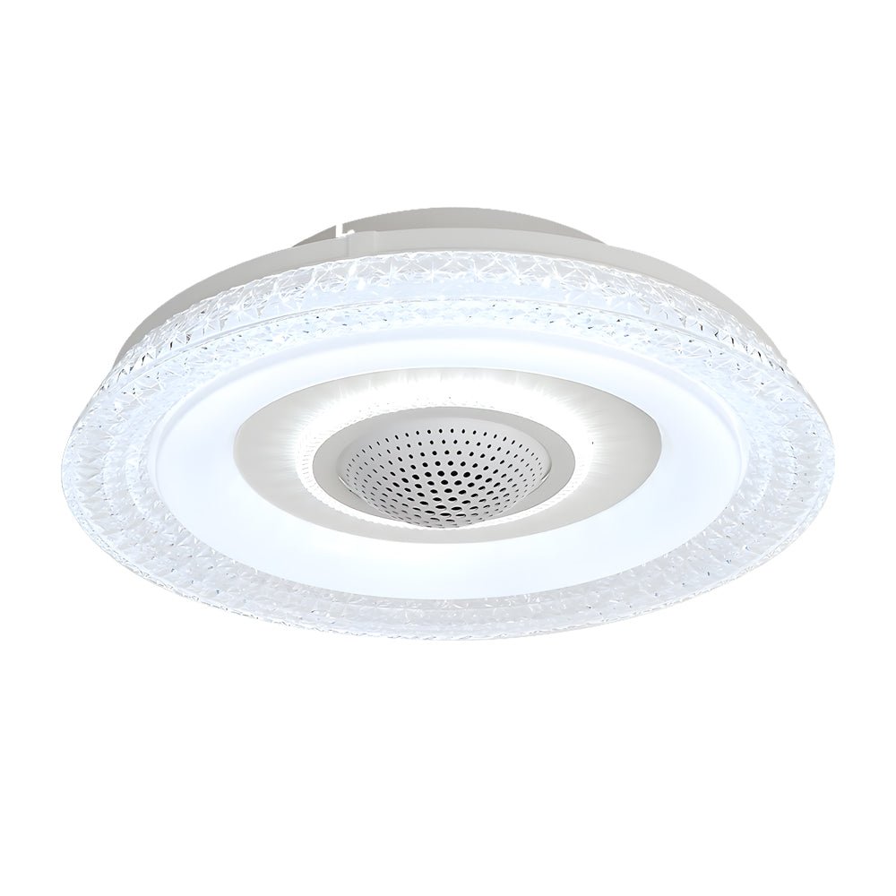 WHITBY WHIRL 20-INCH BLADLESS CEILING FAN WITH REMOTE CONTROL & DIMMABLE LED LIGHTING