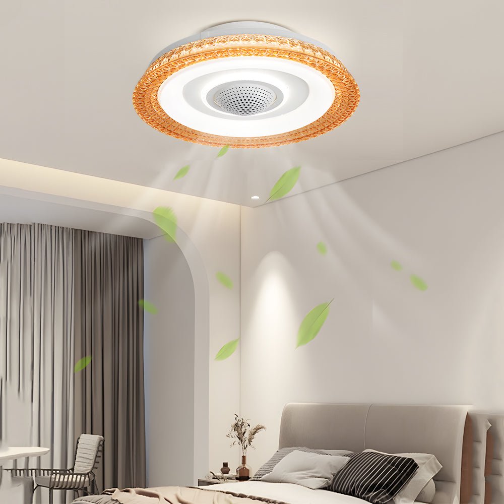 WINDSOR BREEZE 20-INCH BLADLESS CEILING FAN WITH SMART REMOTE AND DIMMABLE LED LIGHTING