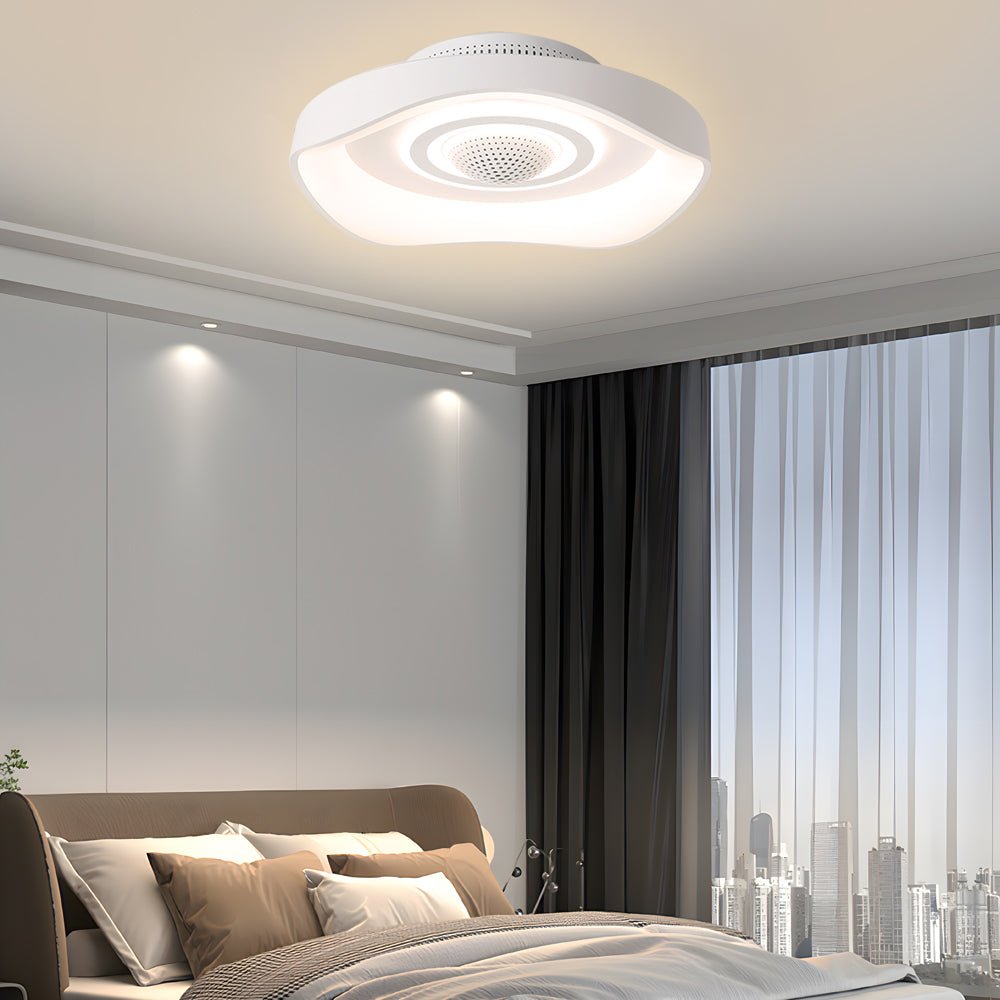 WINDSOR CIRCLE BLADESLESS CEILING FAN WITH ADJUSTABLE LED ILLUMINATION