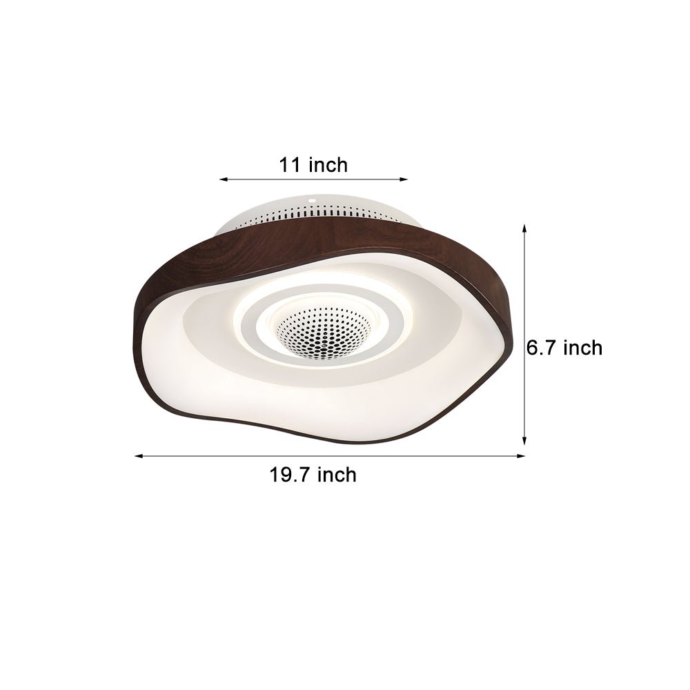 WINDSOR CIRCLE BLADESLESS CEILING FAN WITH ADJUSTABLE LED ILLUMINATION
