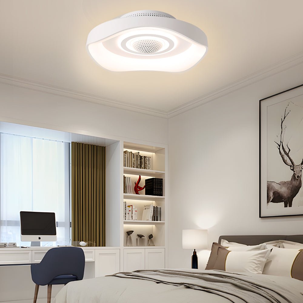 WINDSOR CIRCLE BLADESLESS CEILING FAN WITH ADJUSTABLE LED ILLUMINATION