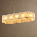 VILLENEUVE RECTANGULAR ALABASTER DINING CHANDELIER