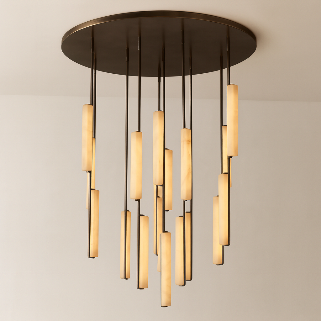 Vespera Creamstone Circular Luminaire