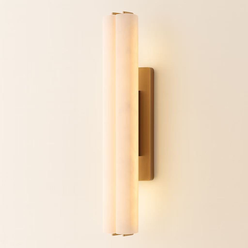 VALLONNE FROSTED GLASS TWIN WALL LIGHT