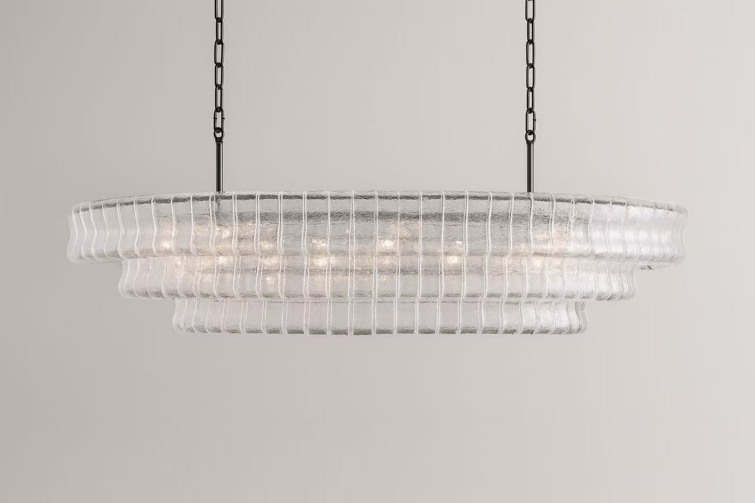 VERONA CRYSTAL OVAL LIGHTING FIXTURE