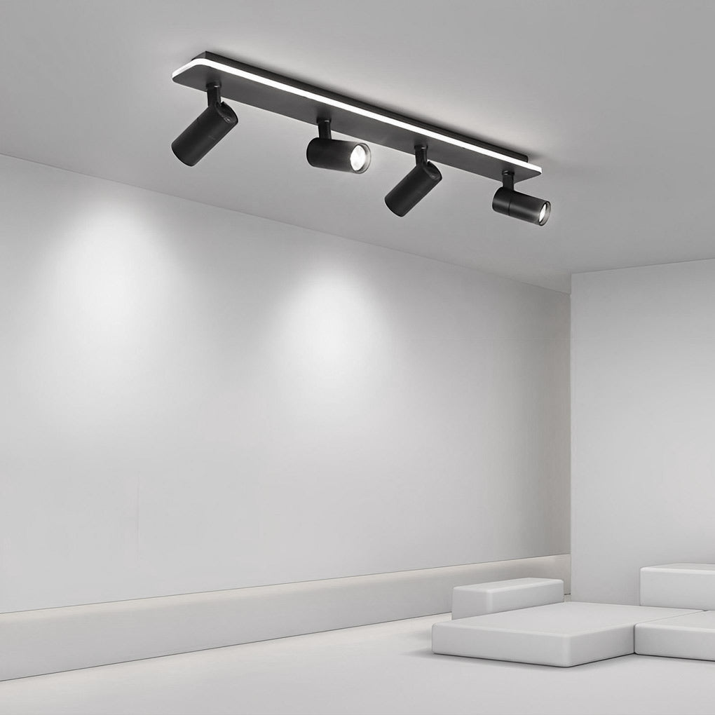 WINTHORPE RECTANGULAR LED FLUSH MOUNT SPOTLIGHT WITH ADJUSTABLE BEAMS