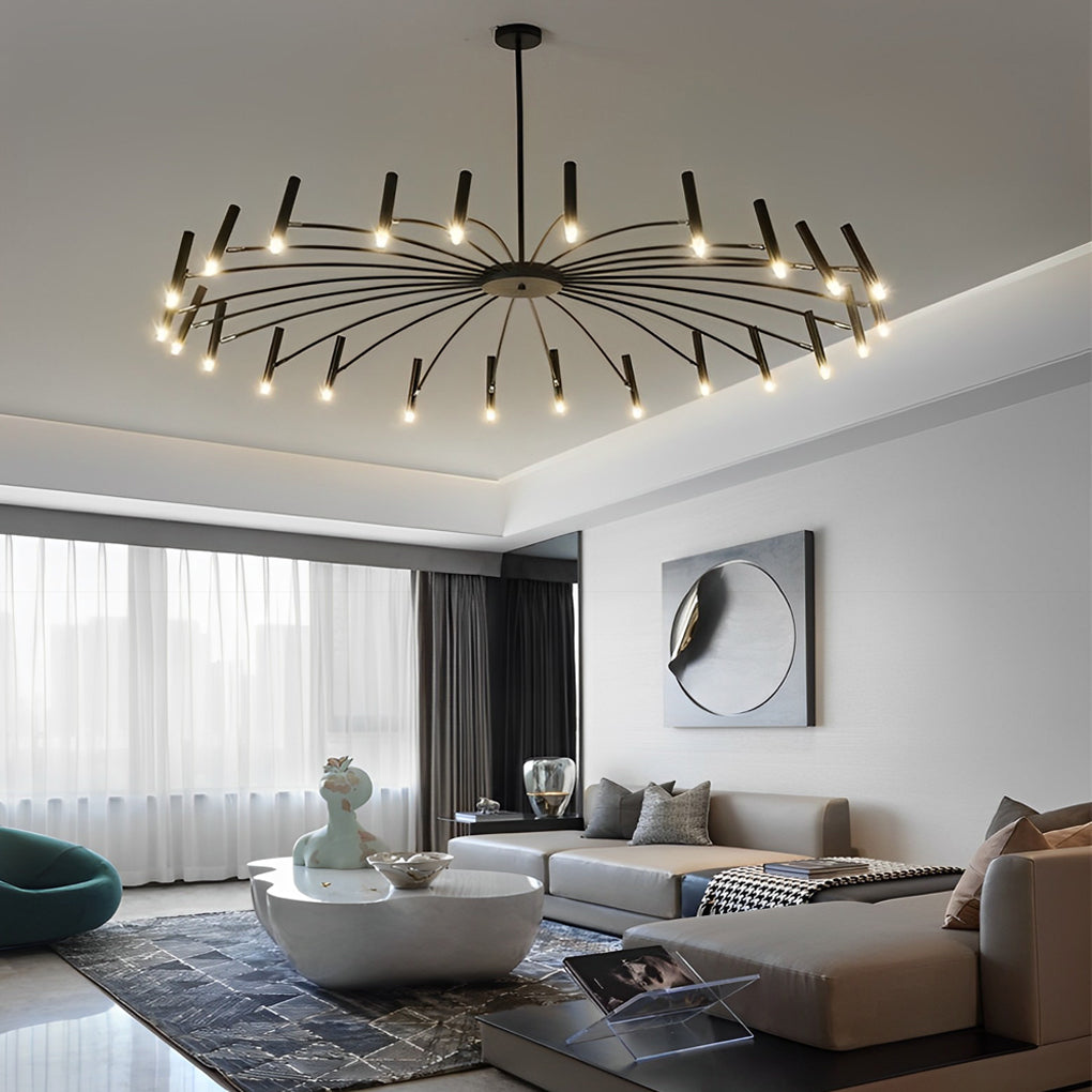 ALDERSON METAL TRIO DIMMER CHANDELIER