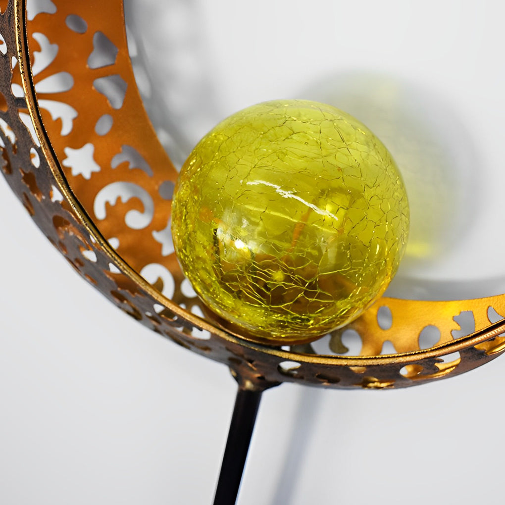 ASTRAL EMBER SOLAR GARDEN LANTERN WITH CELESTIAL PROJECTION