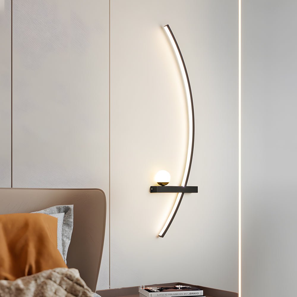 WINDSOR CURVED LED WALL LIGHT WITH TRIPLE DIMMING OPTIONS
