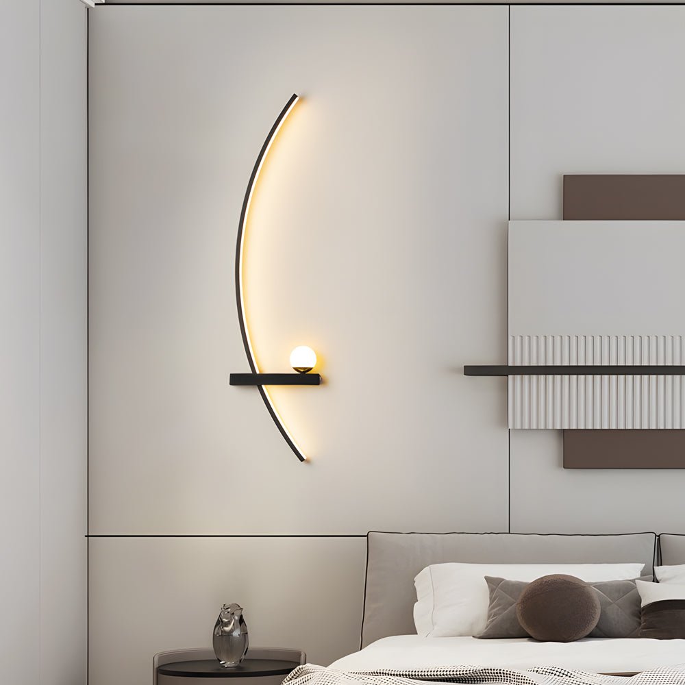 WINDSOR CURVED LED WALL LIGHT WITH TRIPLE DIMMING OPTIONS