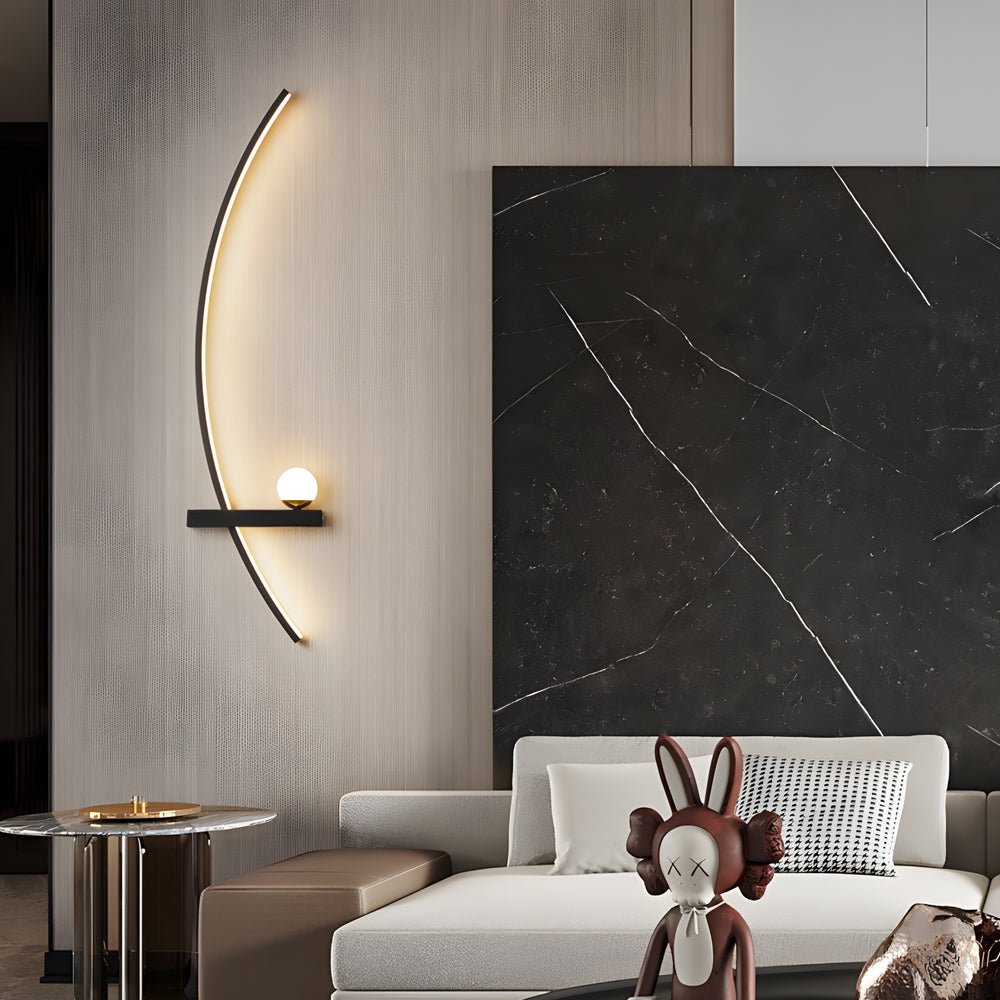 WINDSOR CURVED LED WALL LIGHT WITH TRIPLE DIMMING OPTIONS
