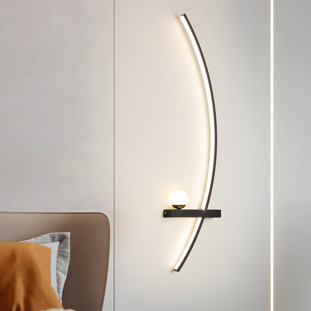 WINDSOR CURVED LED WALL LIGHT WITH TRIPLE DIMMING OPTIONS