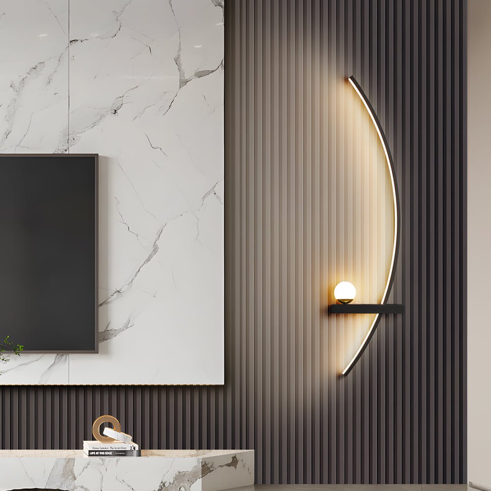 WINDSOR CURVED LED WALL LIGHT WITH TRIPLE DIMMING OPTIONS