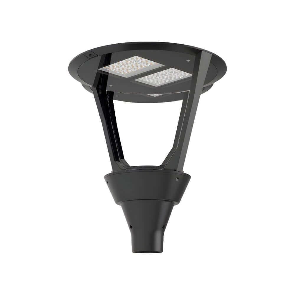 RAVENSDALE 21-INCH BLACK POST TOP LED LANTERN