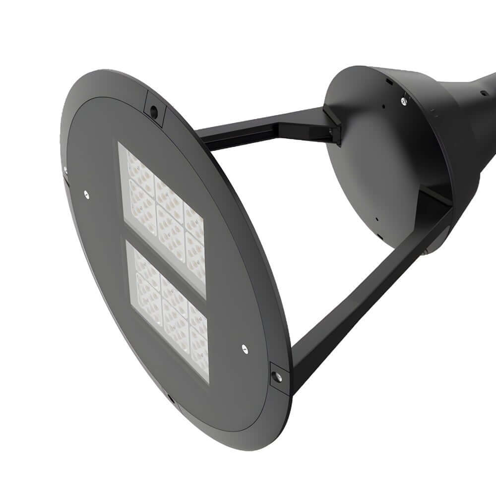 RAVENSDALE 21-INCH BLACK POST TOP LED LANTERN