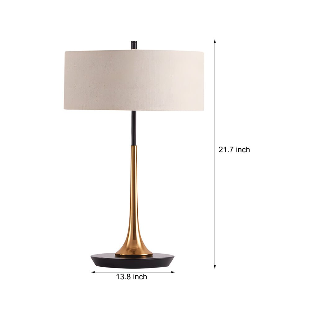 WINTHROP BRASS AND ESPRESSO BRONZE CONTEMPORARY TABLE LANTERN