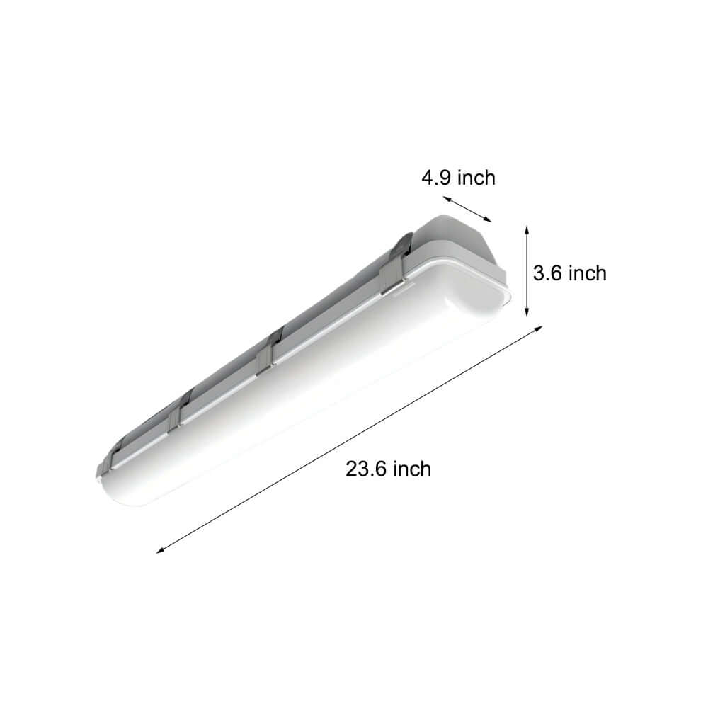 WINDSOR 23-INCH WHITE VAPOR-RESISTANT LED CEILING FIXTURE