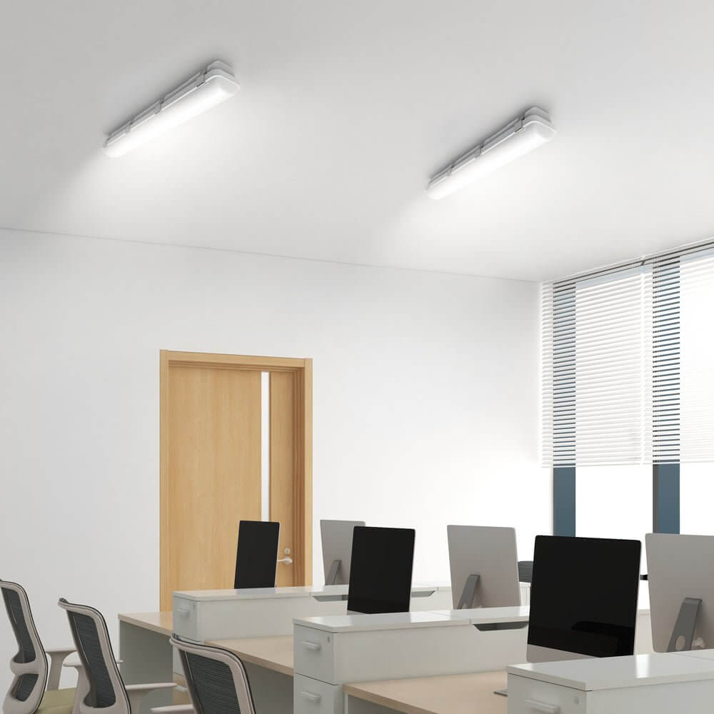 WINDSOR 23-INCH WHITE VAPOR-RESISTANT LED CEILING FIXTURE