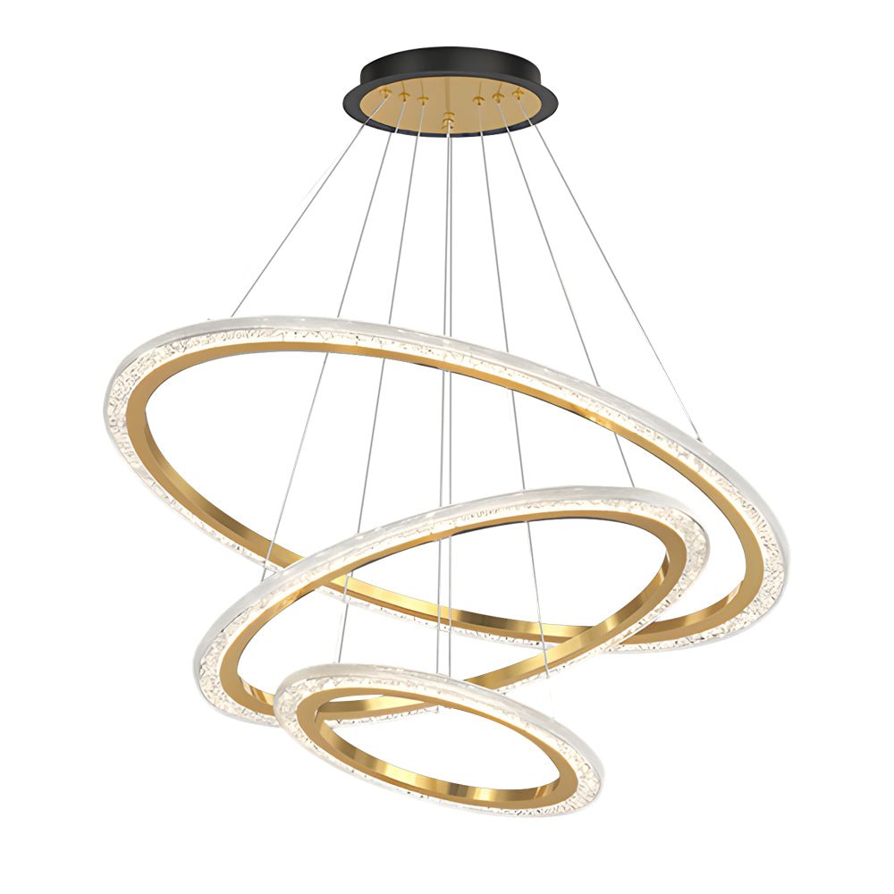 WINTHROP TRIPLE RING DIMMABLE HANGING CHANDELIER