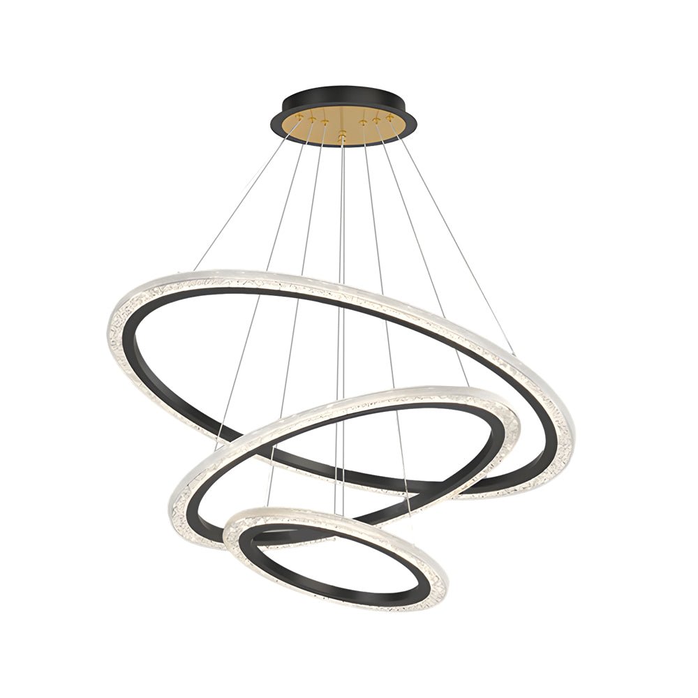 WINTHROP TRIPLE RING DIMMABLE HANGING CHANDELIER