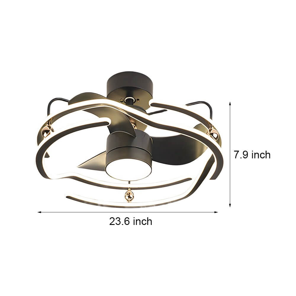 BRAMBLEWOOD 23.6’’ SLIMLINE CEILING FAN WITH ADJUSTABLE ILLUMINATION AND WIRELESS CONTROL