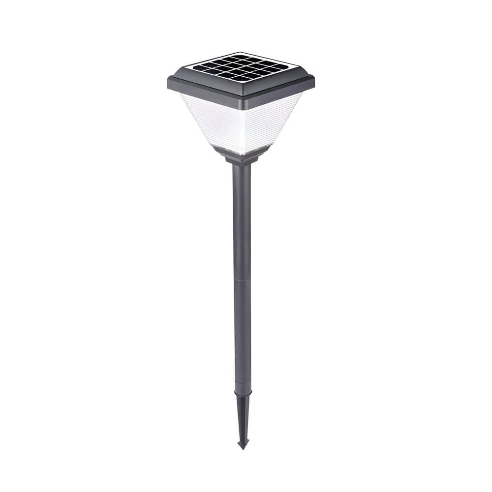 WINDSOR BLACK SOLAR PATH LIGHT WITH MODERN LED ILLUMINATION