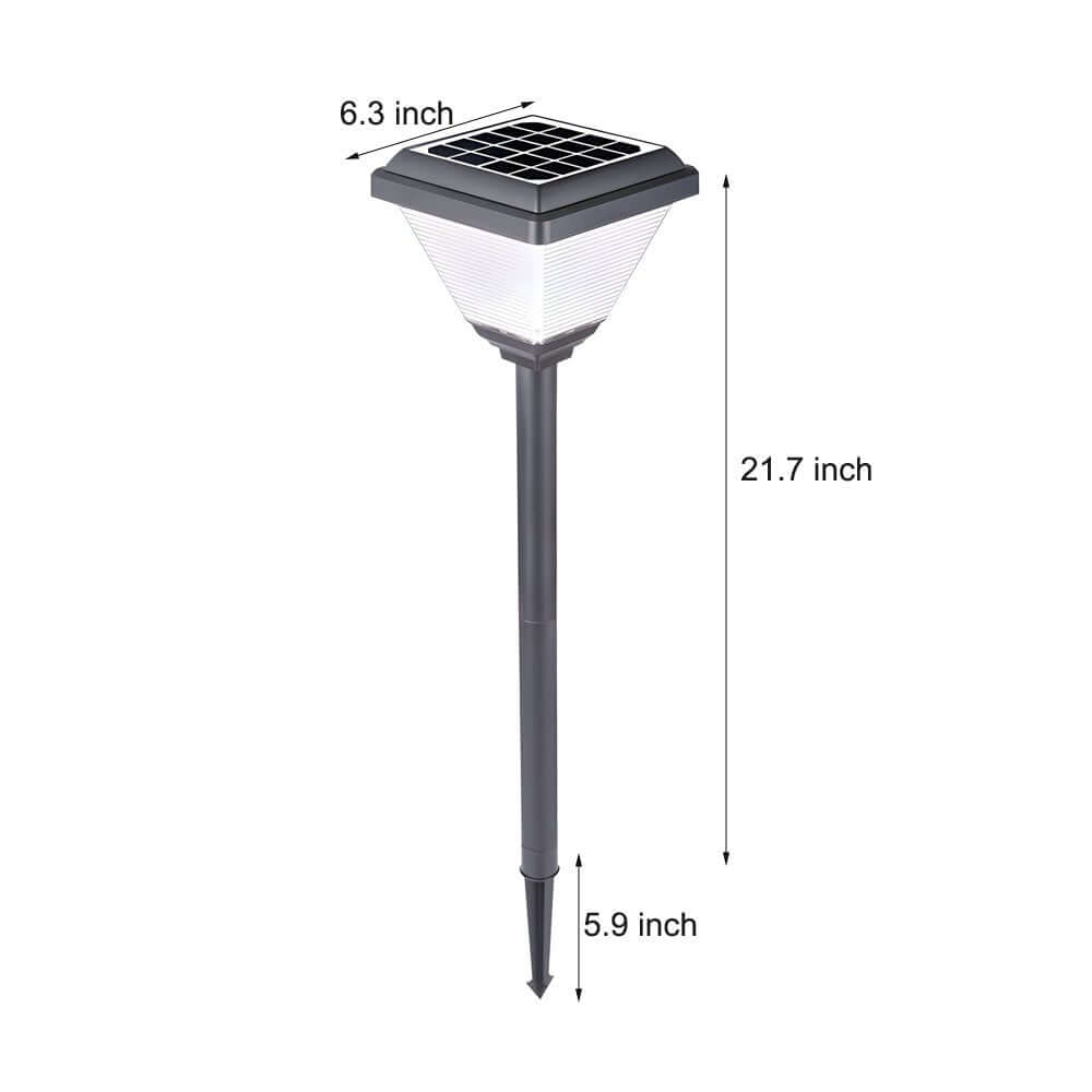 WINDSOR BLACK SOLAR PATH LIGHT WITH MODERN LED ILLUMINATION