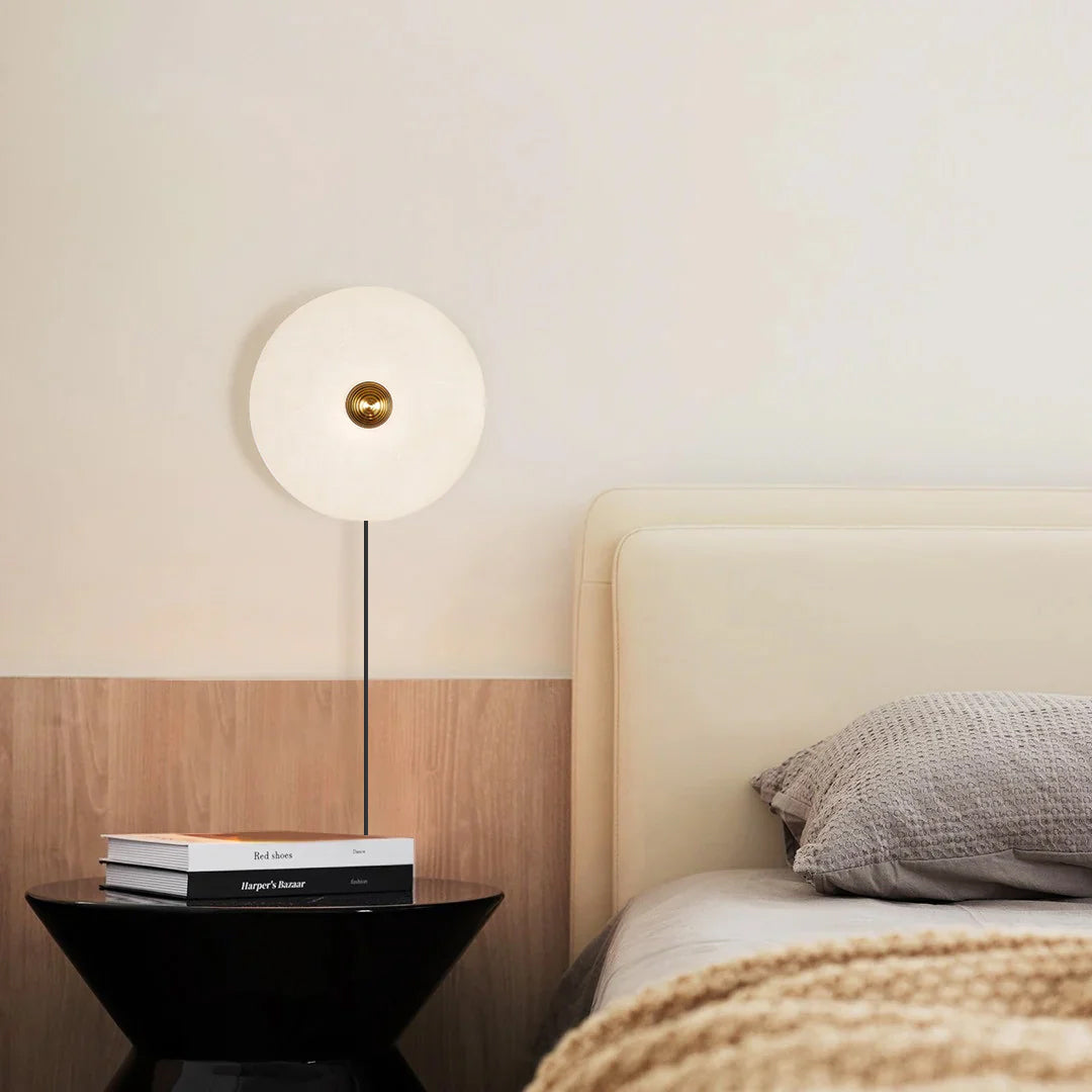 WINDSOR CIRCULAR ALABASTER WALL SCONCE