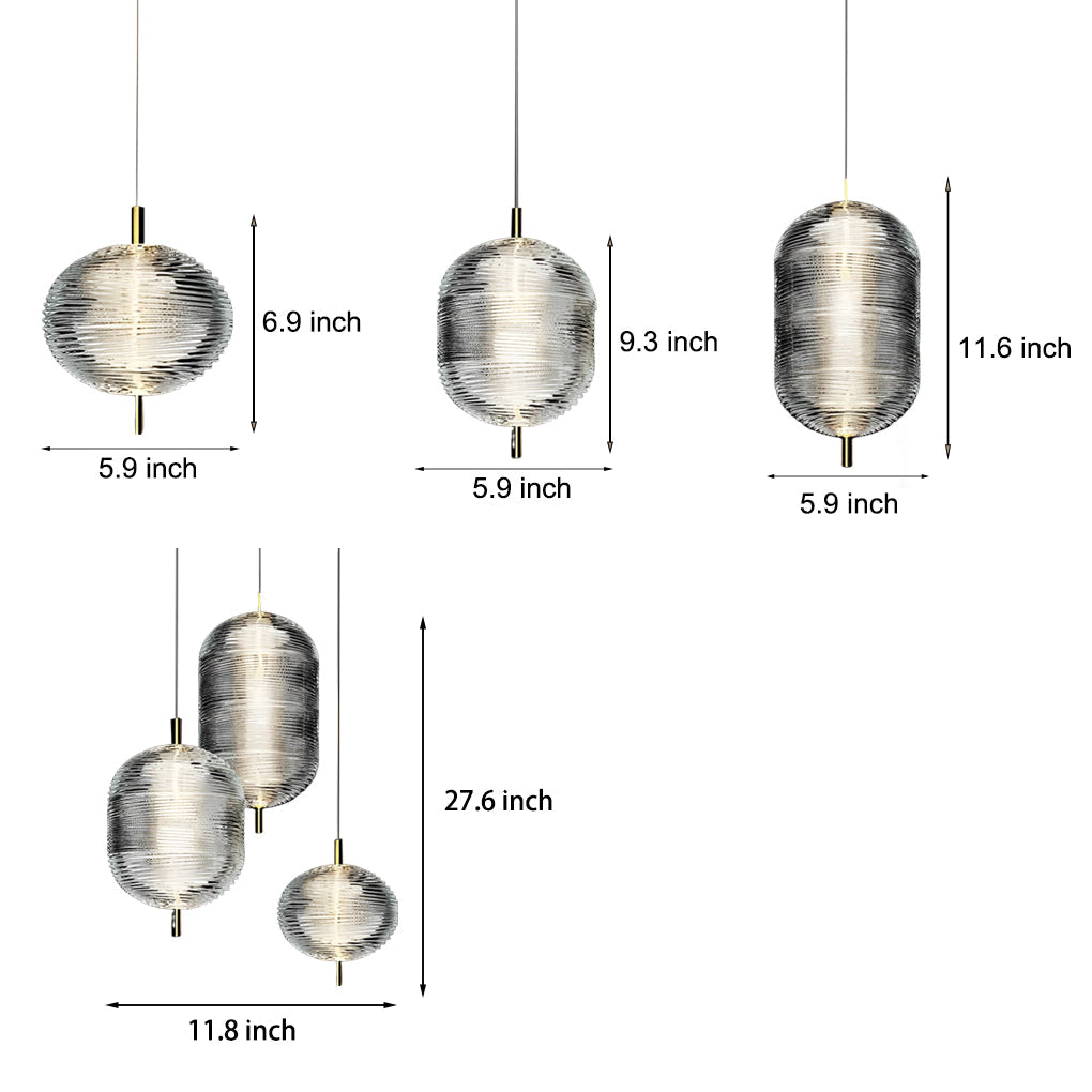 FENWICK IRON AND GLASS NORDIC PENDANT LAMP