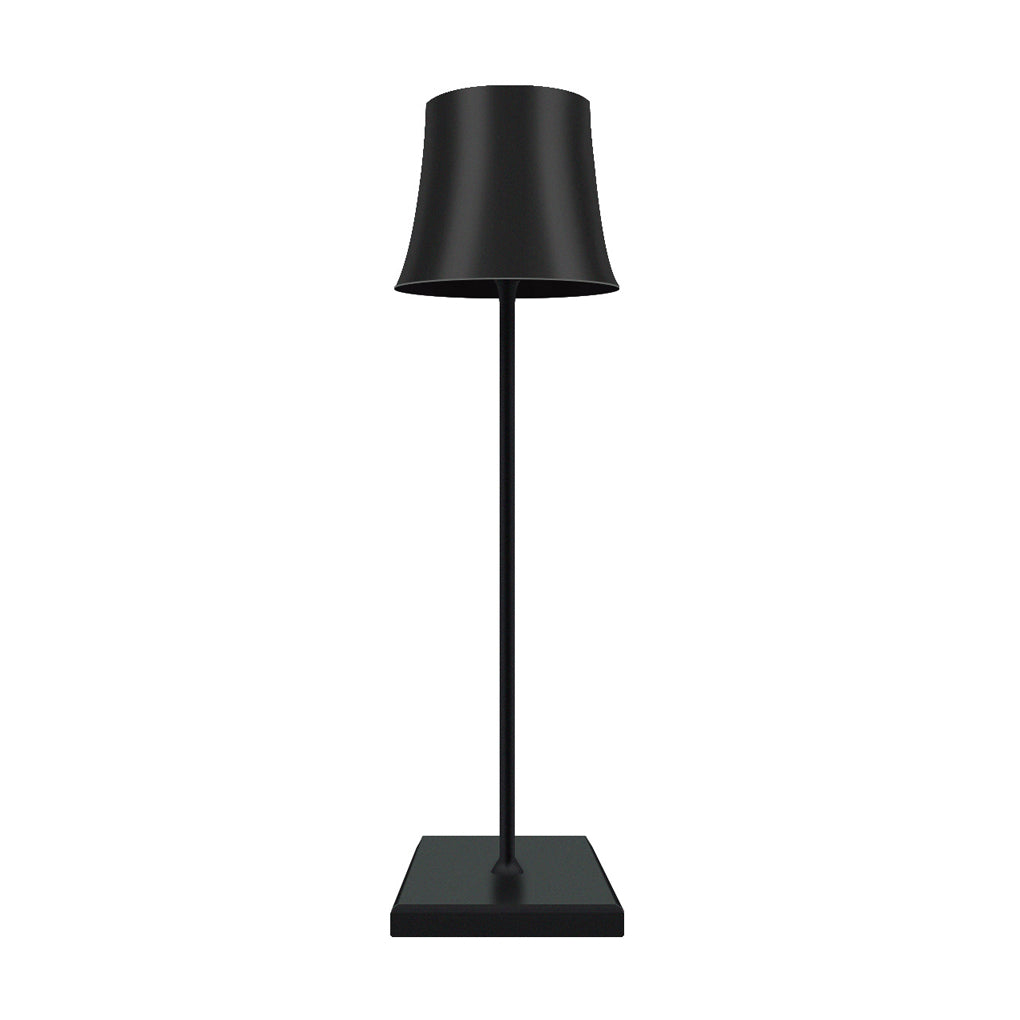 WINTHROP 15-INCH CORDLESS METAL TABLE LAMP IN ONYX AND IVORY