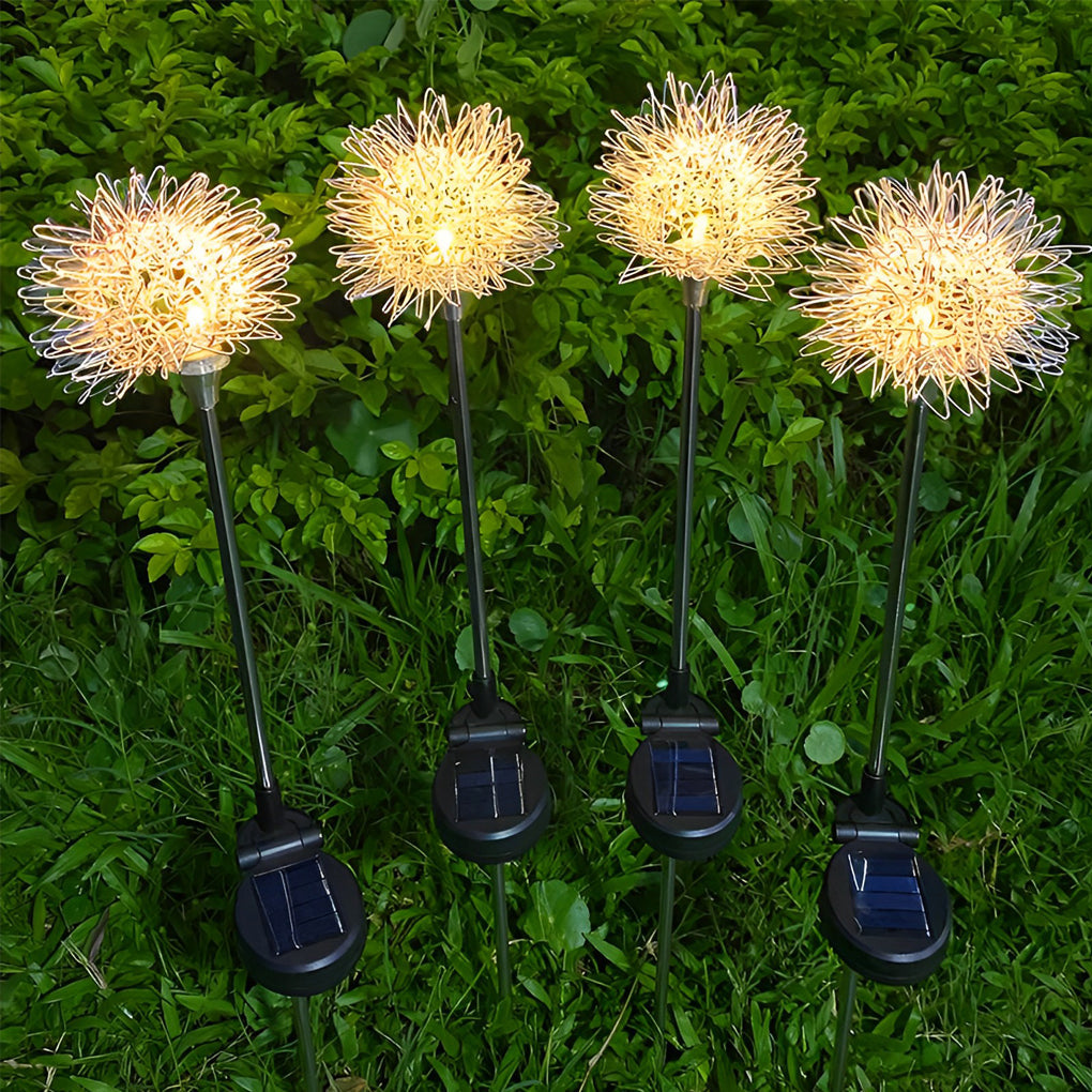 1. **WINSLOW SOLAR FLORA LANTERNS DUO** - A pair of enchanting solar-powered dandelion lights crafted from durable aluminum, perfect for illuminating your garden and lawn with a whimsical glow.

2. **TAVISTOCK GARDEN GLOW ORBS SET** - This dual pack of so