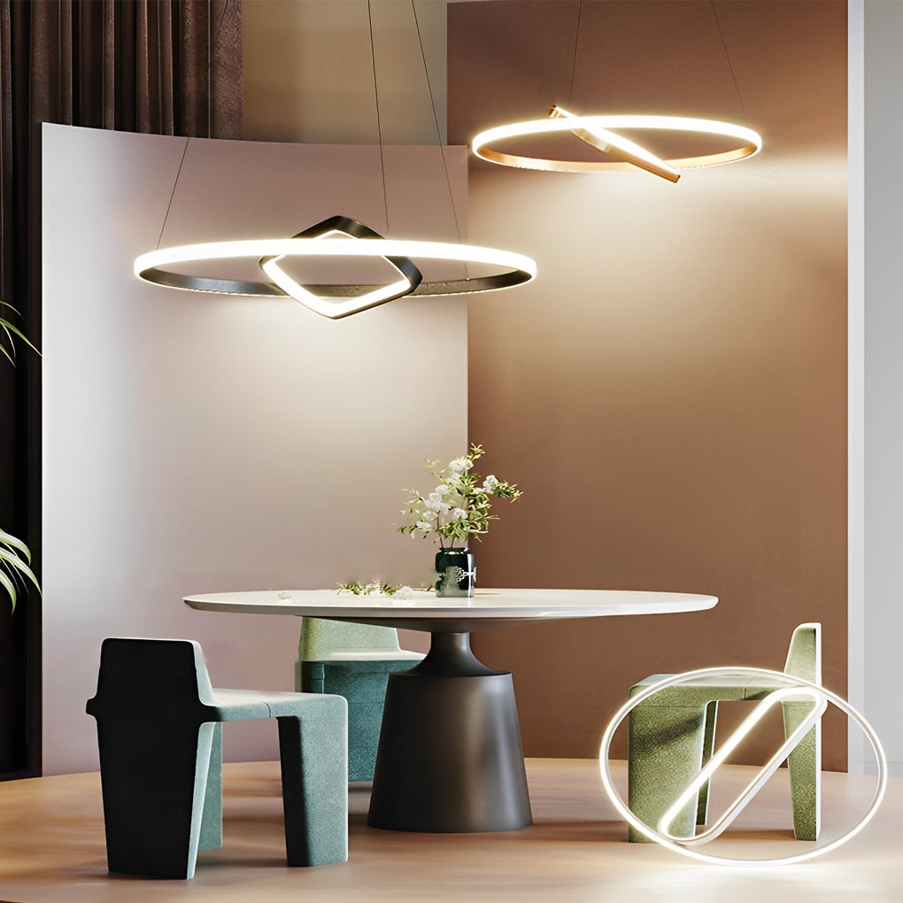 RAVENHURST ADJUSTABLE OVAL LED CHANDELIER WITH DIMMING FUNCTION