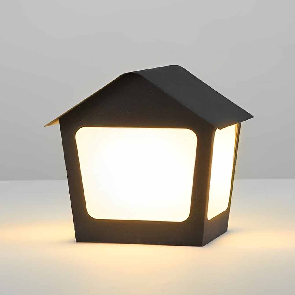 WINDSOR COTTAGE SOLAR PILLAR LIGHTING WITH WATERPROOF DESIGN