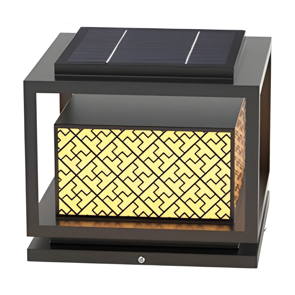 ROTHWELL SQUARE SOLAR GARDEN PILLAR LIGHTING