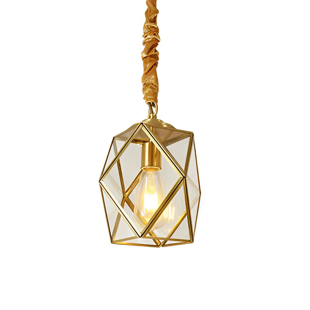 WINCHESTER COPPER GLASS MINI CHANDELIER
