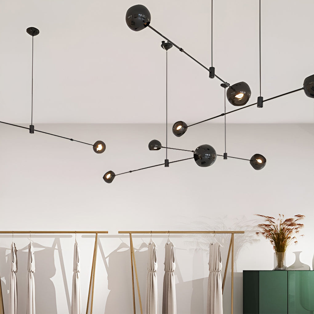 WINDSOR BLACK GEOMETRIC HANGING CHANDELIER