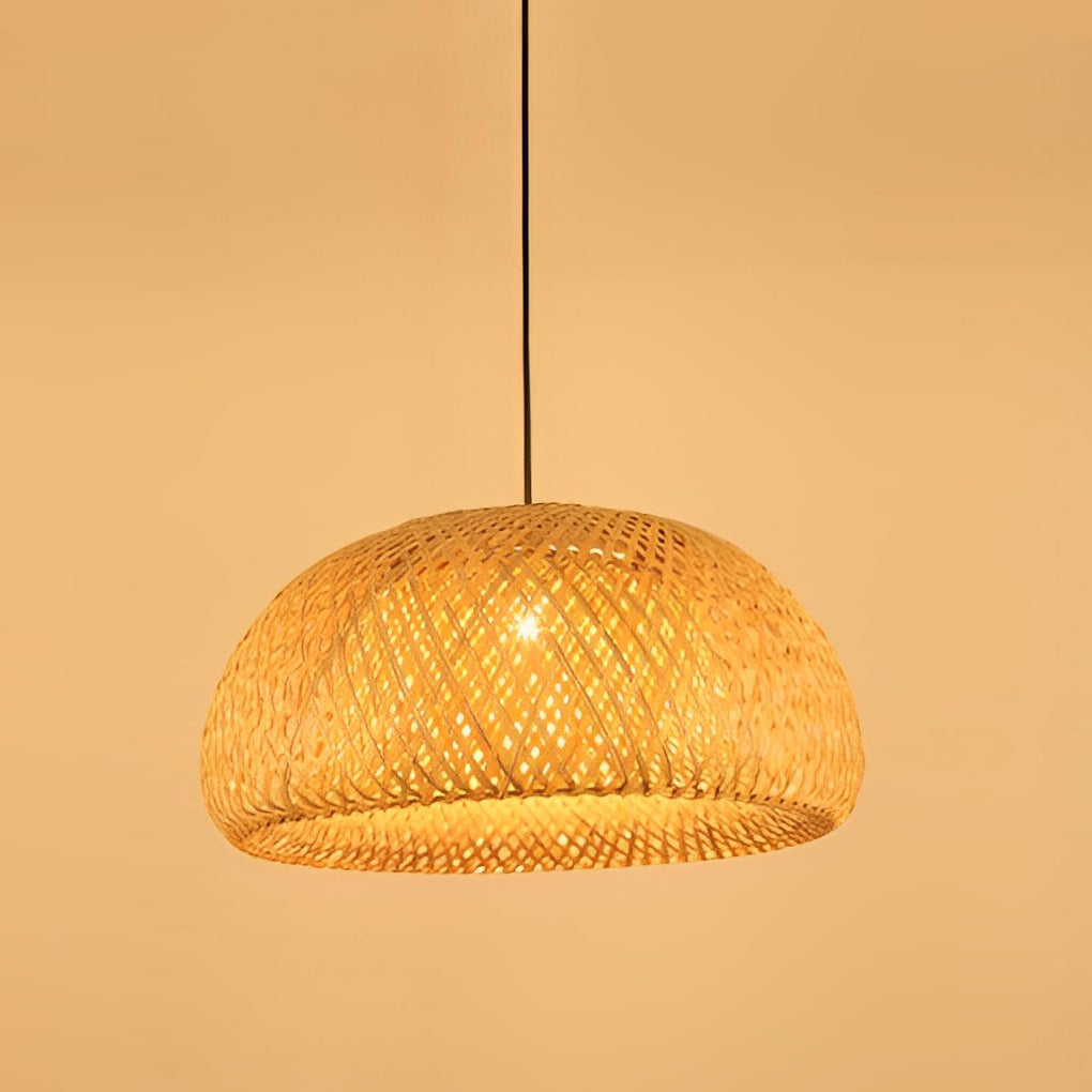 WINTERBOURNE HANDCRAFTED BAMBOO LED CHANDELIER WITH TRIPLE DIMMING
