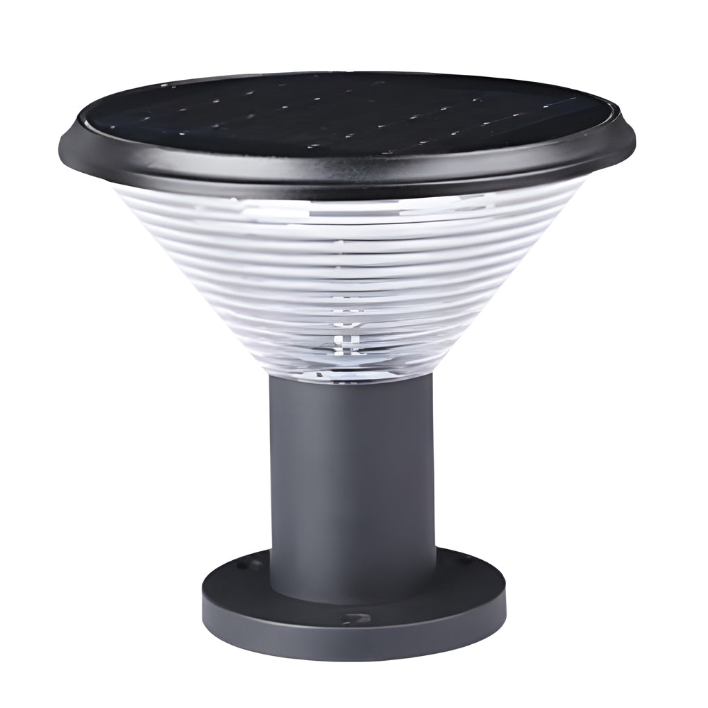 RAVENWOOD SOLAR-POWERED CIRCULAR FENCE LANTERNS WITH SMART LIGHTING