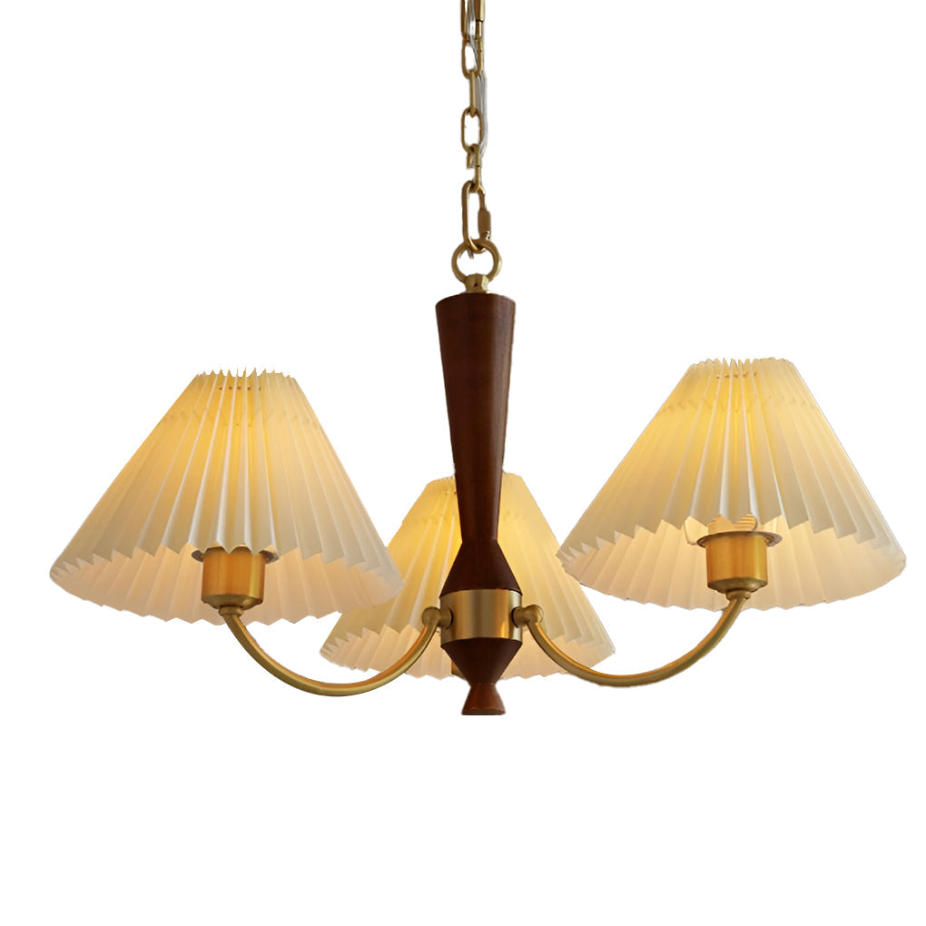 BRAMBLETON TRIPLE GATHERED LAMP SHADE CHANDELIER WITH 12W LED
