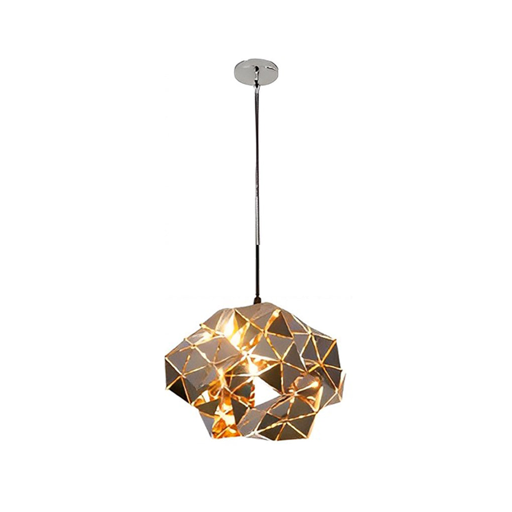 WINTHORPE STAINLESS STEEL SCULPTURAL HANGING LIGHT