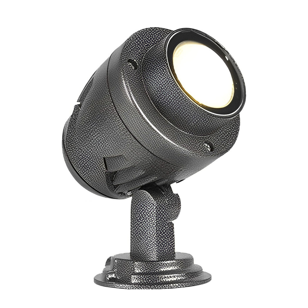 WINDSOR CIRCLE OUTDOOR LUMINAIRE, WATER-RESISTANT ADJUSTABLE SPOTLIGHT FOR LANDSCAPING