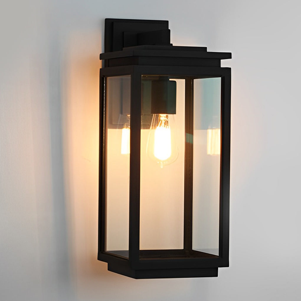 RAVENHURST RECTANGULAR GLASS OUTDOOR WALL SCONCE