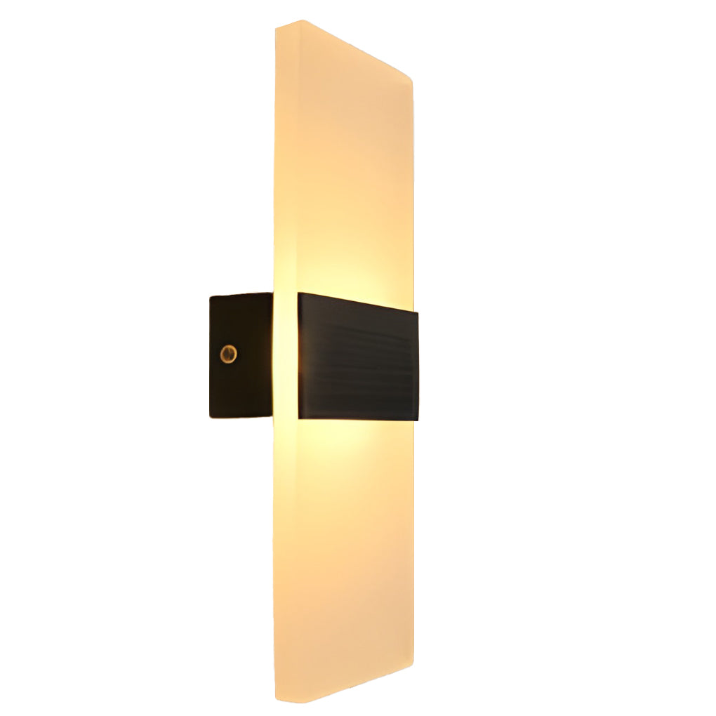 WINDSOR RECTANGULAR ACRYLIC 6W WALL SCONCE