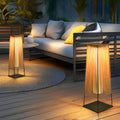 BRAMBLETON RUBBERIZED SOLAR-POWERED OUTDOOR LANTERN